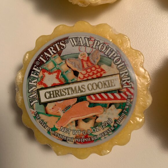 Yankee Candle Wax Tarts CHRISTMAS COOKIE Rare and Retired Label x 4 - Picture 2 of 5